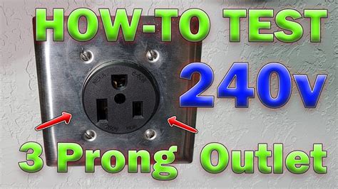 how to test 220v outlet